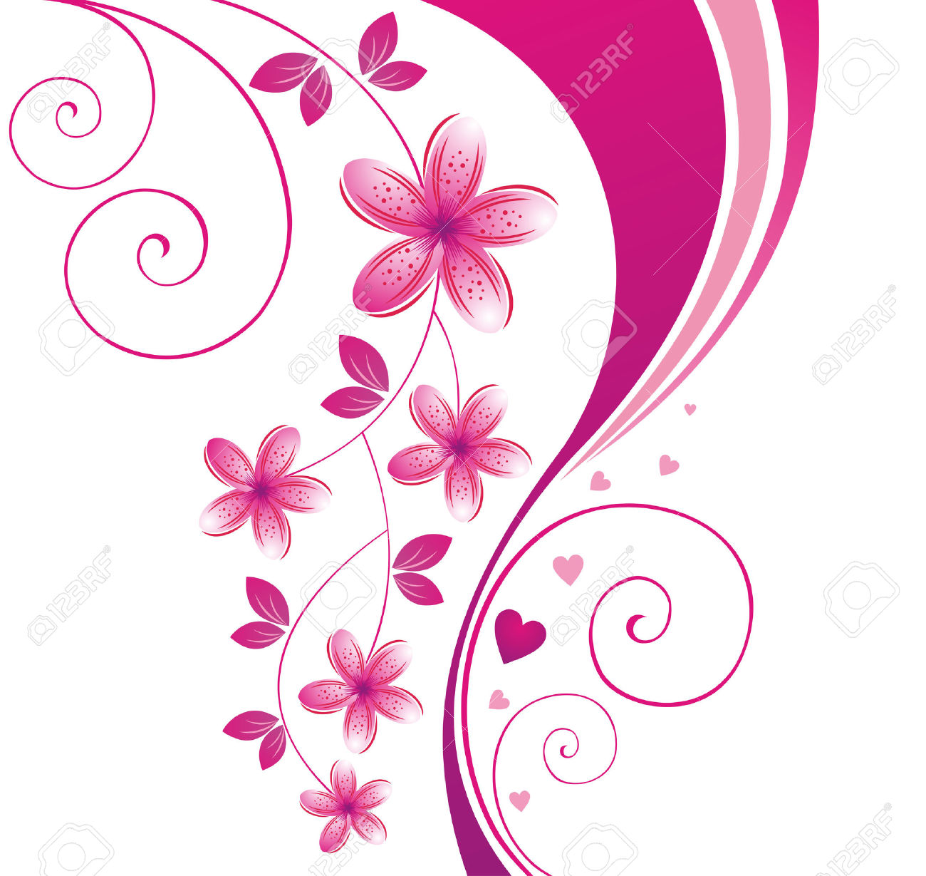 8082169 Fleur rose Contexte floral Banque dimages