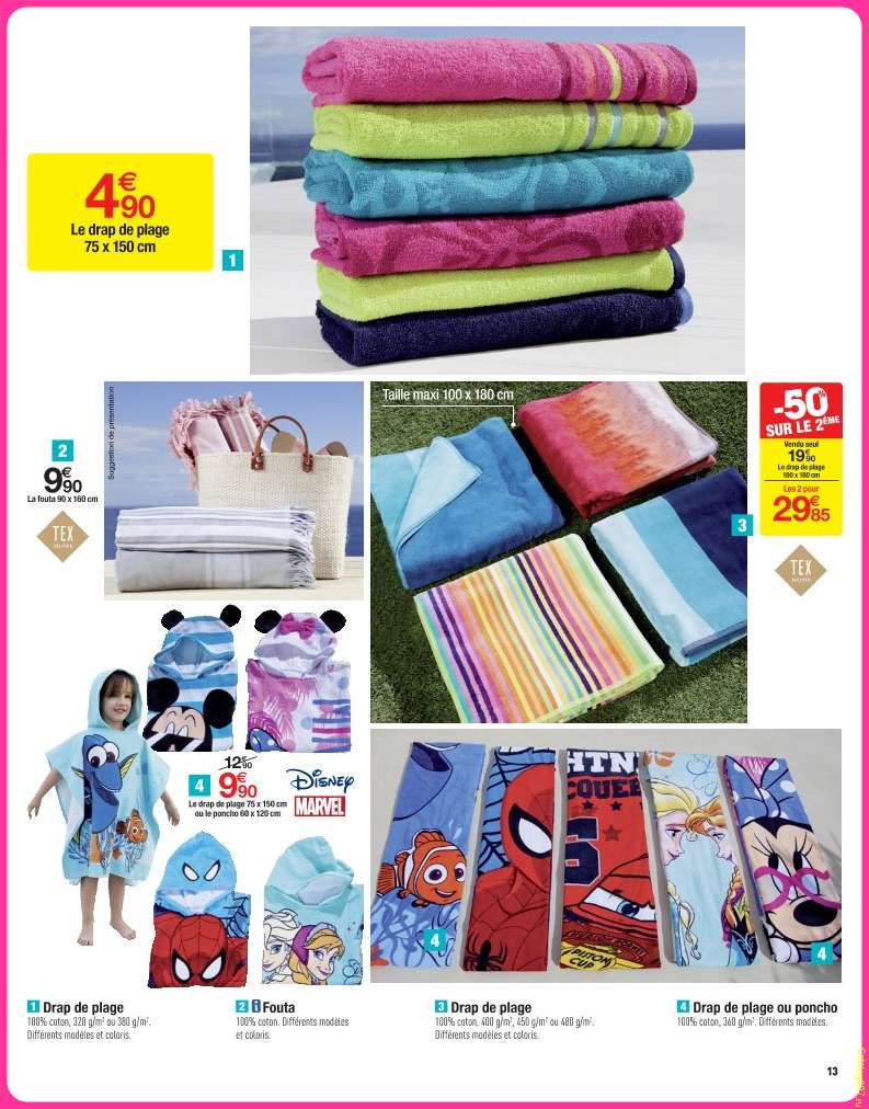 Drap reine des neiges carrefour