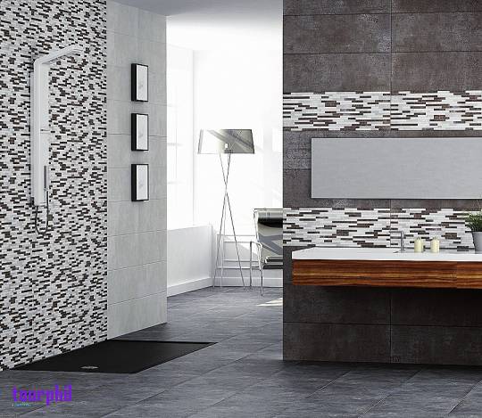 Dalle adhesive salle de bain mural