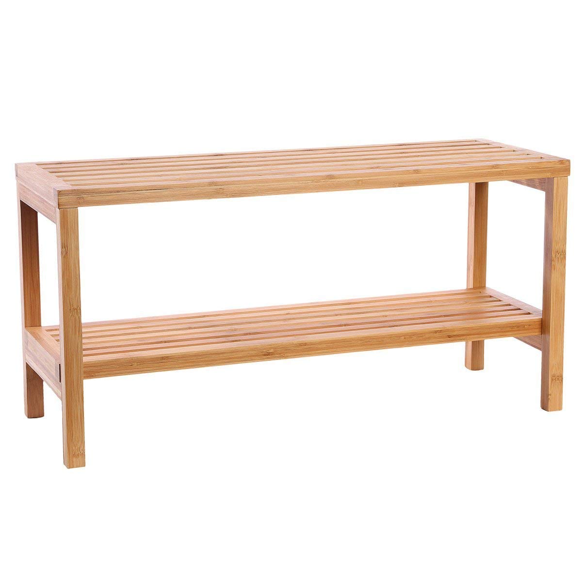 Banc de salle de bain en bois