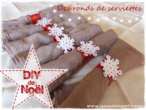 Rond de serviette pour noel a fabriquer