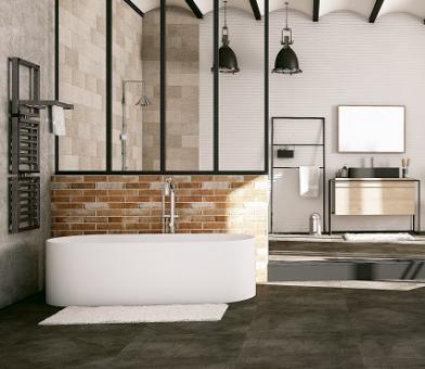 Salle de bain loft industriel