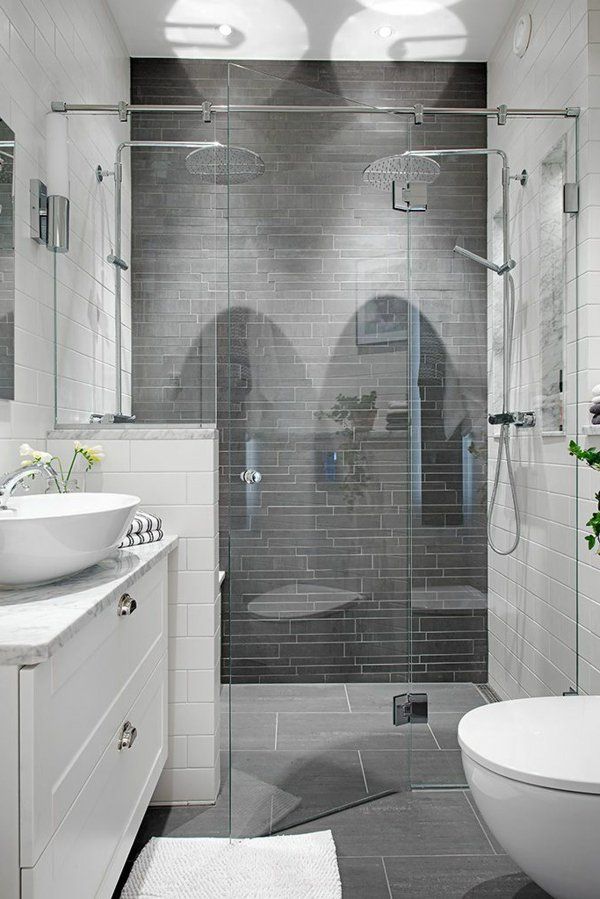 Decoration salle de bain grise