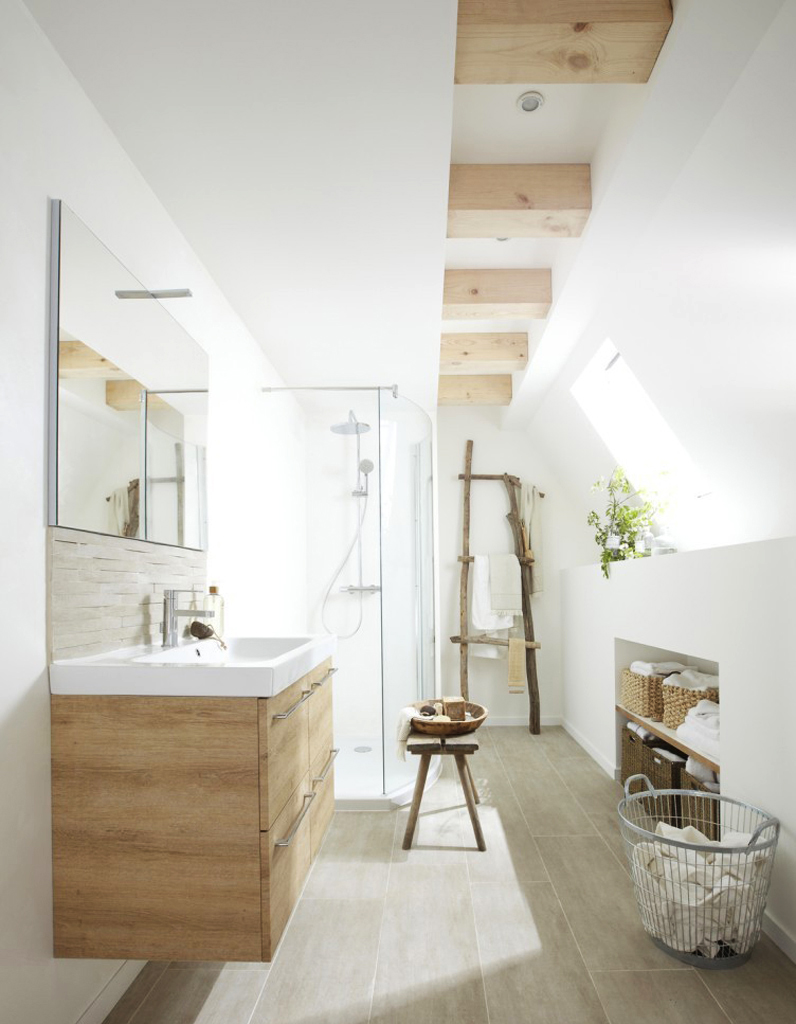 Salle de bain naturelle zen