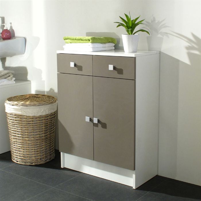 Meuble de salle de bain taupe