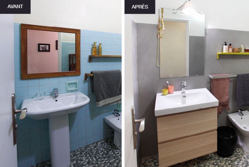 Relooking salle de bain avant après