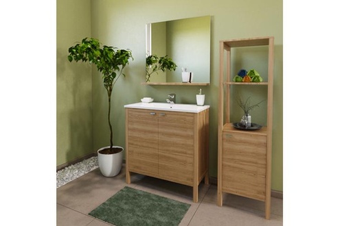 Meuble salle de bain bois 60 cm