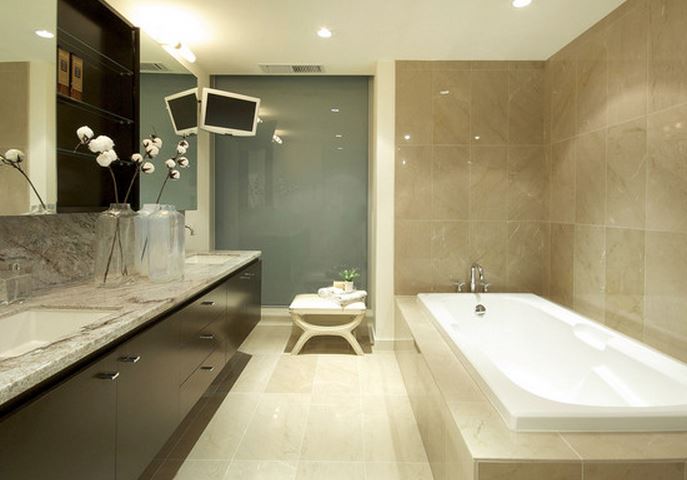 Idee salle de bain beige