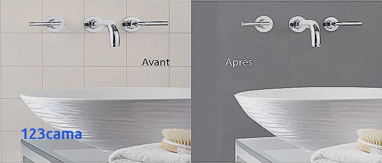 Plaque acrylique salle de bain
