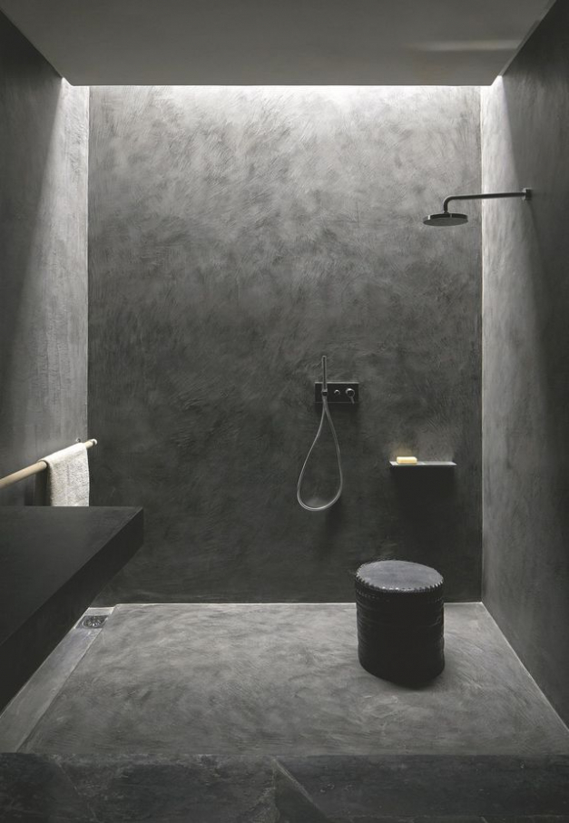 Plaque mur salle de bain