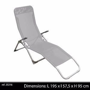 Chaise longue de jardin pliante