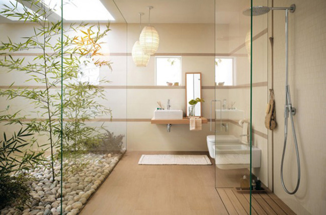 Deco salle de bain zen nature