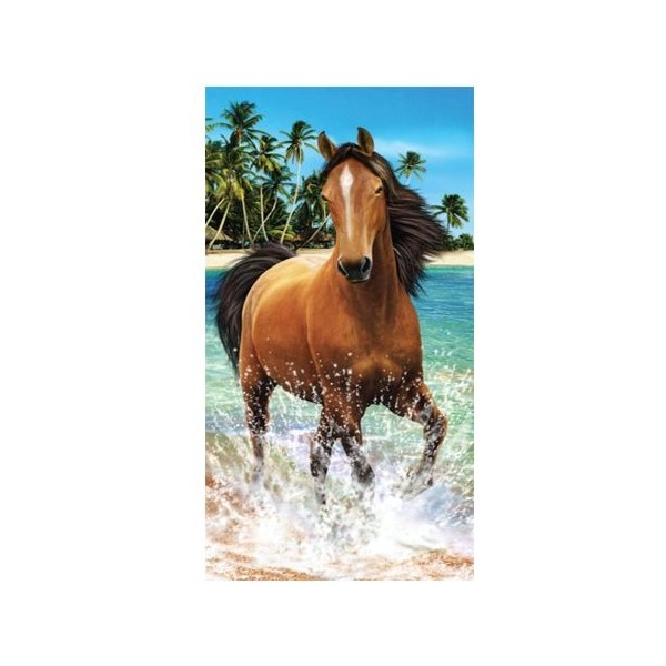 Serviette de plage cheval