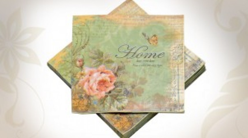 Serviettes en papier vintage