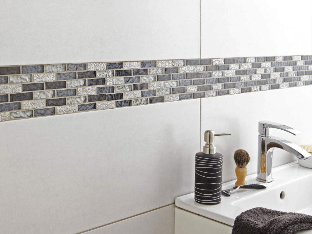 Frise salle de bain autocollante - fleur de passion